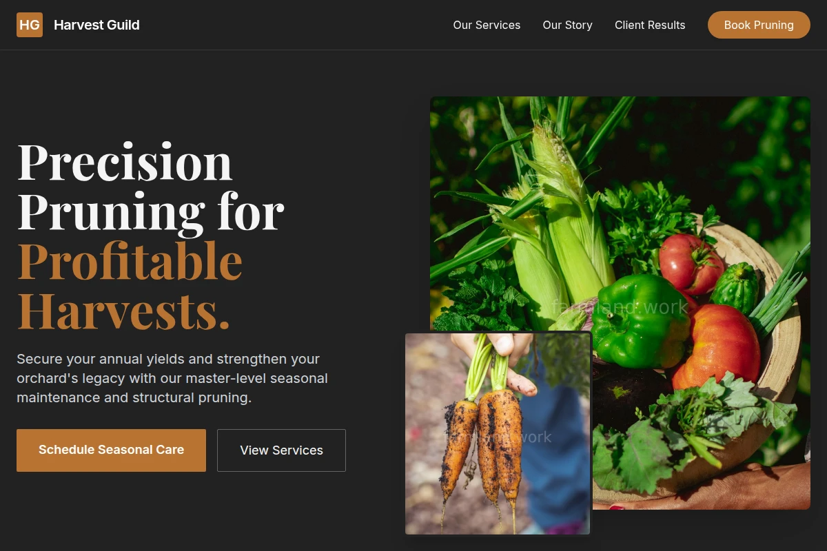 Pruning Farm Food Service